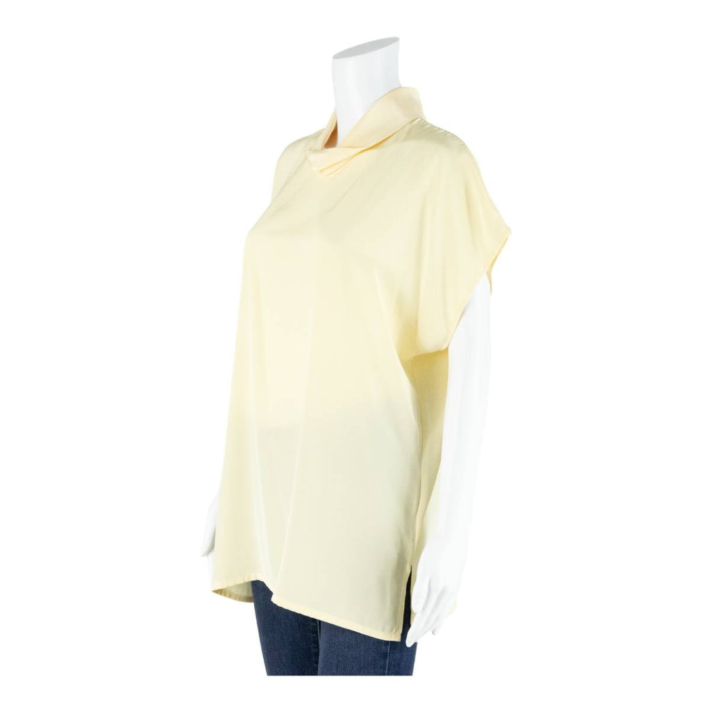 TRU Womens Blouse Yellow Collared 90s M