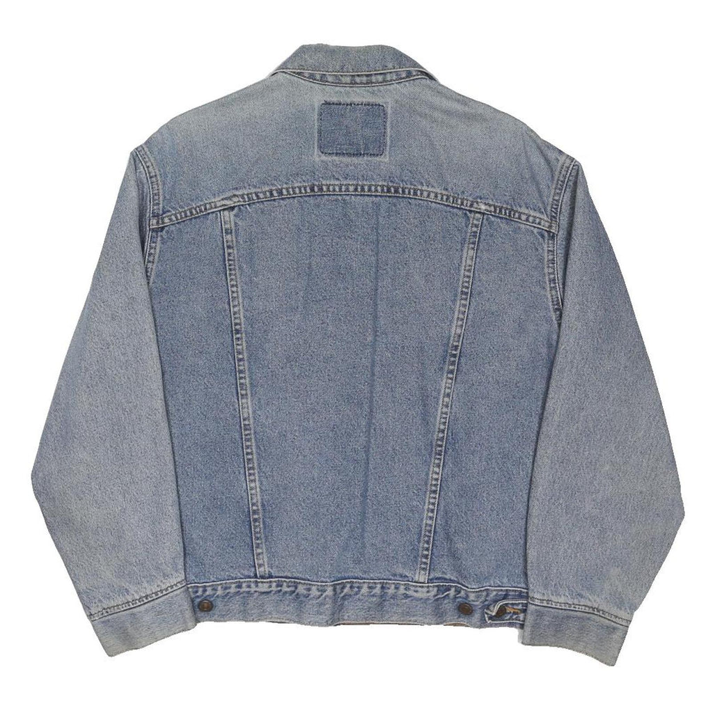 LEVI'S Womens Blue Denim Jacket L Cotton Blend Classic Button Closure Vintage