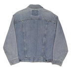 LEVI'S Womens Blue Denim Jacket L Cotton Blend Classic Button Closure Vintage