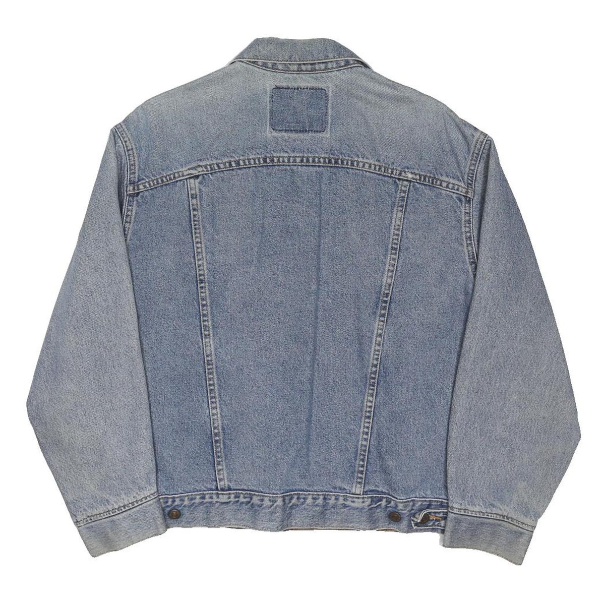 LEVI'S Womens Blue Denim Jacket L Cotton Blend Classic Button Closure Vintage