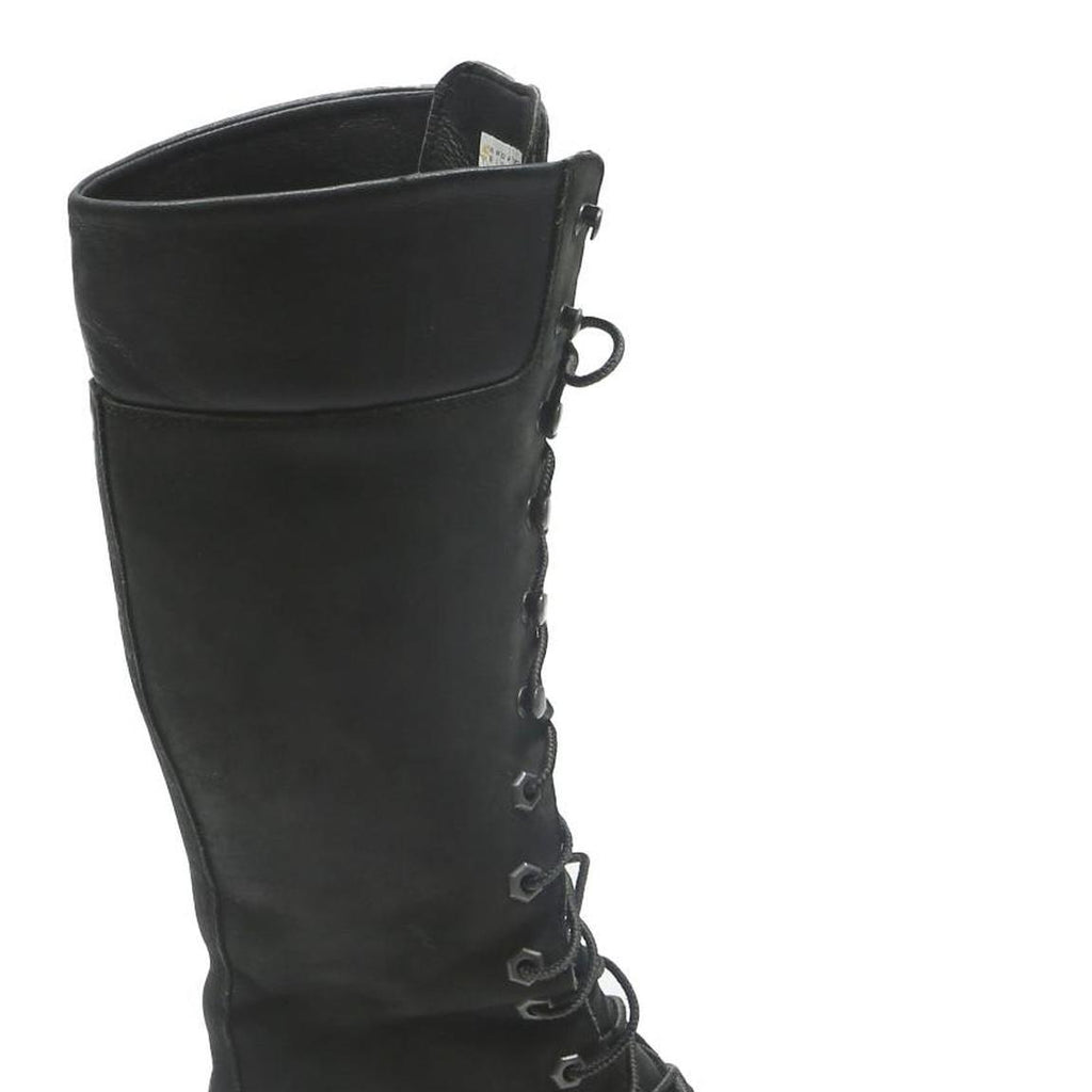 TIMBERLAND Womens Black Leather Lace-Up High Boots UK 4 Durable Stylish
