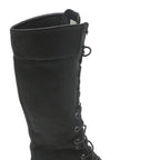 TIMBERLAND Womens Black Leather Lace-Up High Boots UK 4 Durable Stylish