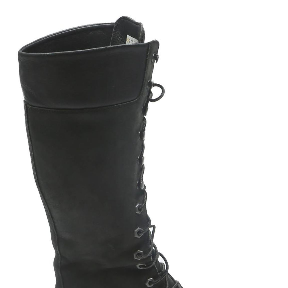 TIMBERLAND Womens Black Leather Lace-Up High Boots UK 4 Durable Stylish