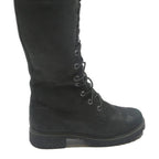 TIMBERLAND Womens Black Leather Lace-Up High Boots UK 4 Durable Stylish