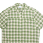 COLUMBIA Slim Fit Mens Shirt Green Plaid L