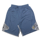 AIR JORDAN Mens Blue & Silver Casual Polyester Shorts XL W32 Basketball Sports