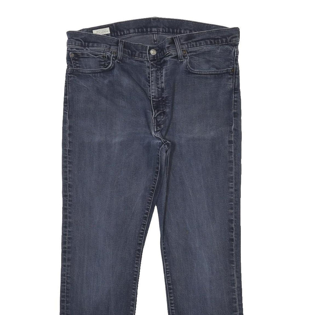LEVI'S 511 Big E Mens Skinny Slim Blue Denim Cotton Blend Medium W36 L30 Zip