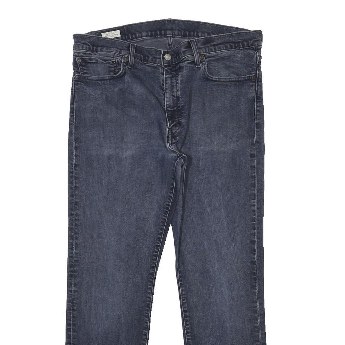 LEVI'S 511 Big E Mens Skinny Slim Blue Denim Cotton Blend Medium W36 L30 Zip