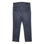 LEVI'S 511 Big E Mens Skinny Slim Blue Denim Cotton Blend Medium W36 L30 Zip