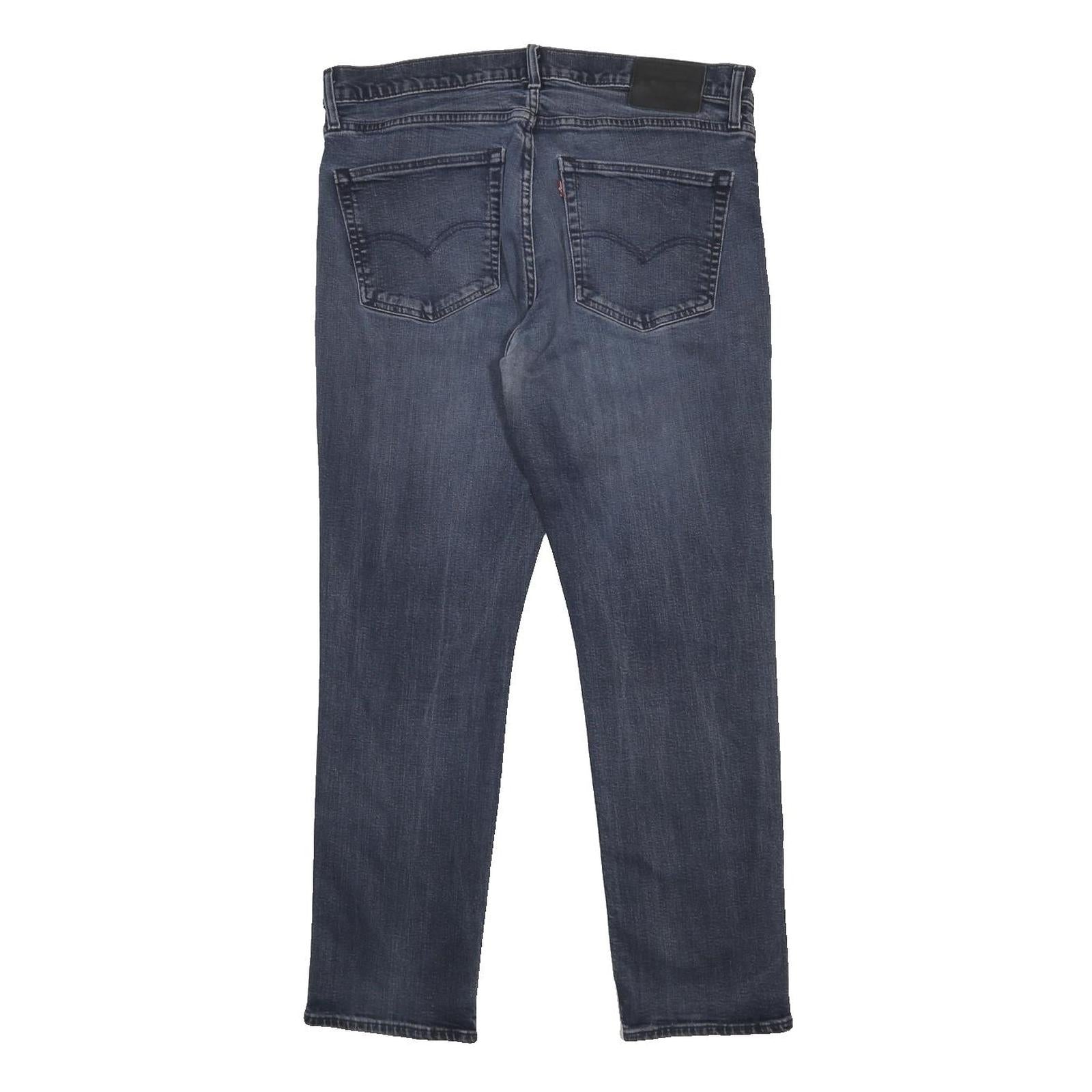 LEVI'S 511 Big E Mens Skinny Slim Blue Denim Cotton Blend Medium W36 L30 Zip