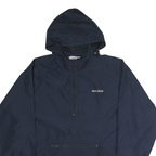 HOLLAND AMERICA LINE Mens Navy Blue Hooded Jacket XL Nylon Zip Windbreaker