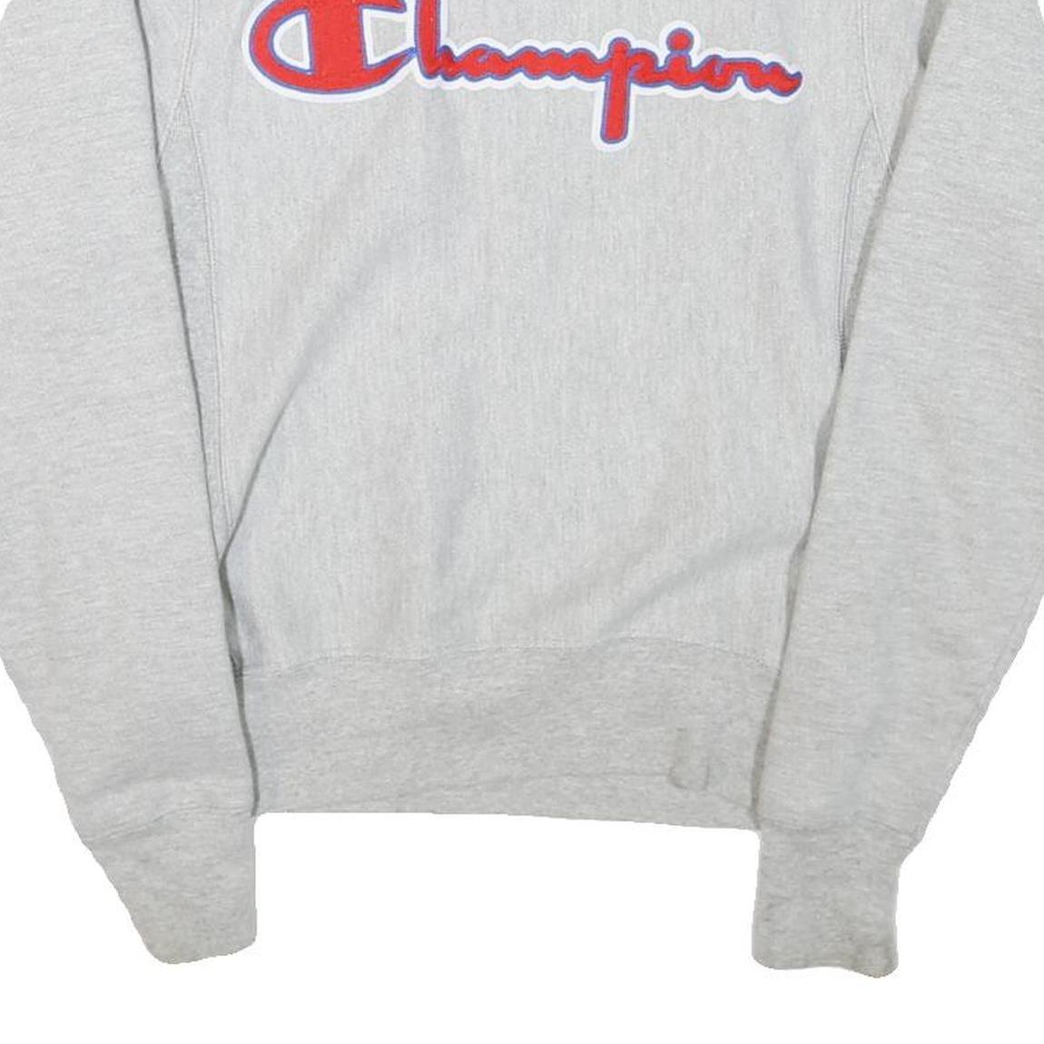 CHAMPION REVERSE WEAVE Mens Grey Crew Neck XS Cotton Blend Pullover Sweatshirt