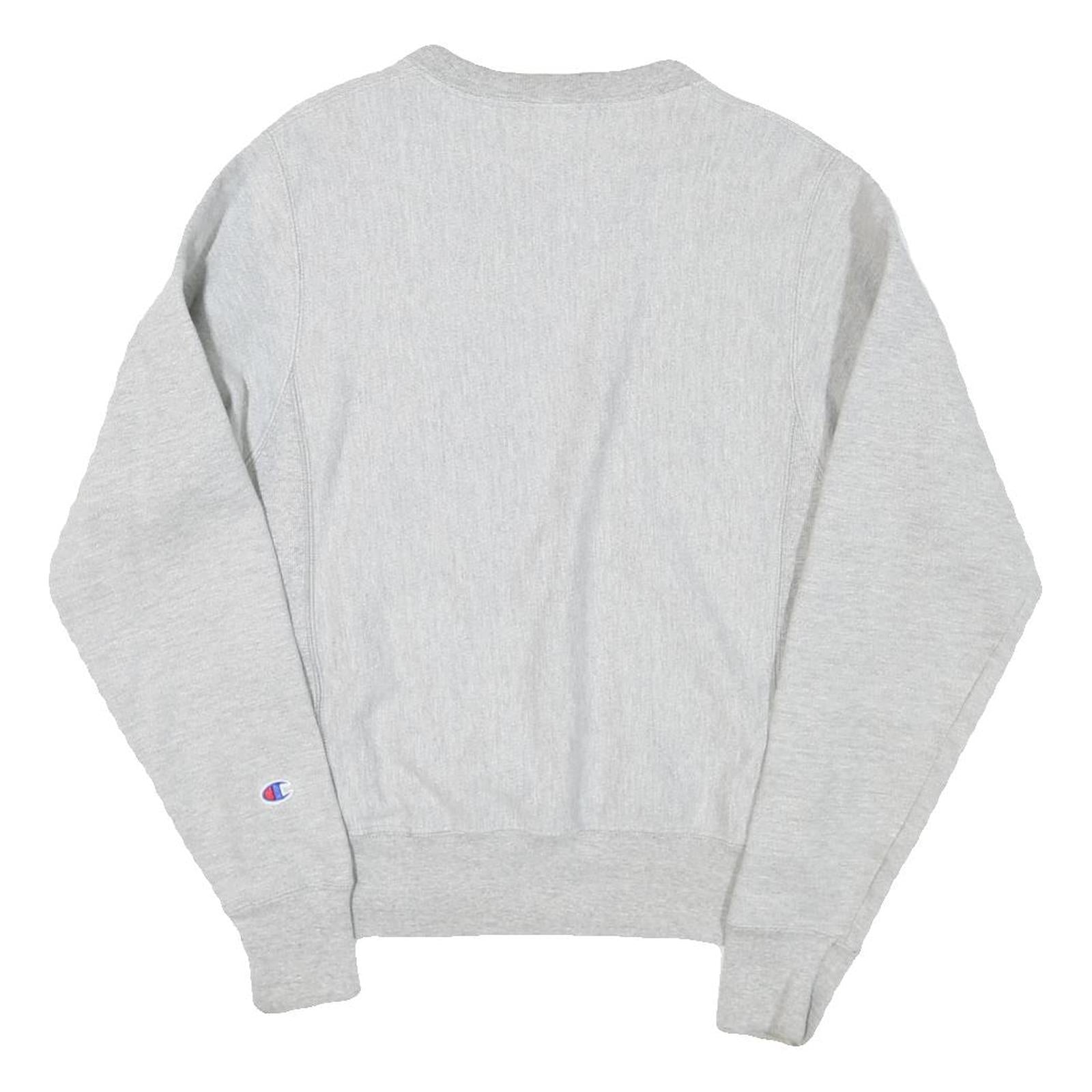 CHAMPION REVERSE WEAVE Mens Grey Crew Neck XS Cotton Blend Pullover Sweatshirt