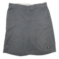 DICKIES Mens Shorts Grey Casual XL W40 Polyester Blend Workwear