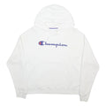 CHAMPION Womens White Pullover Hoodie L Cotton Blend Casual Sportswear