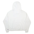 CHAMPION Womens White Pullover Hoodie L Cotton Blend Casual Sportswear