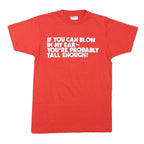 HANES Mens Red Graphic T-Shirt M Short Sleeve Crew Neck Tall People Club