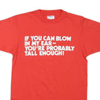 HANES Mens Red Graphic T-Shirt M Short Sleeve Crew Neck Tall People Club