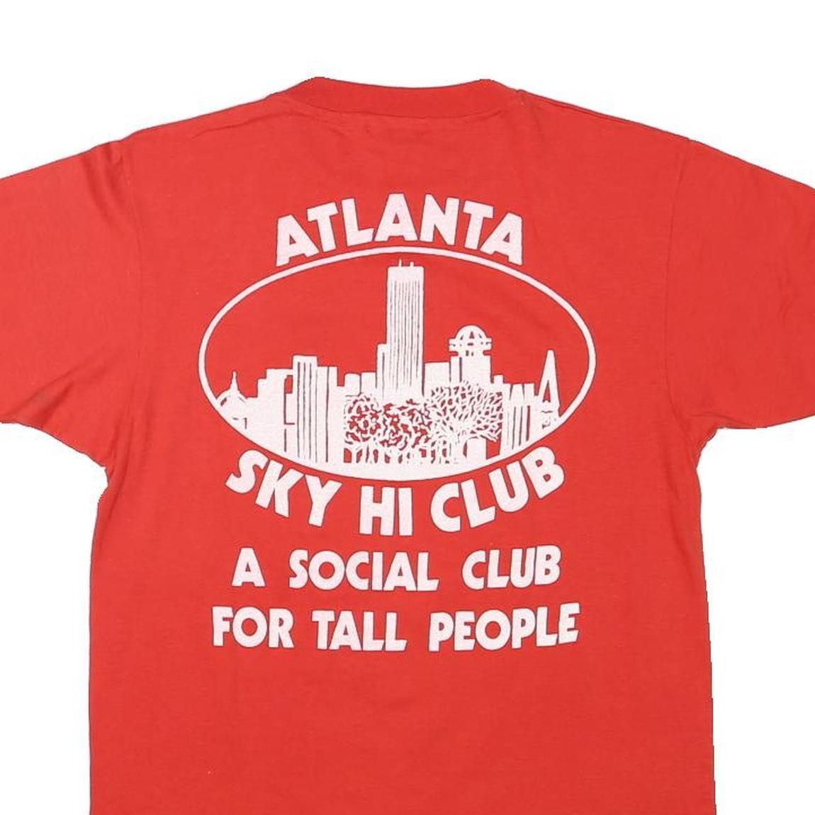 HANES Mens Red Graphic T-Shirt M Short Sleeve Crew Neck Tall People Club