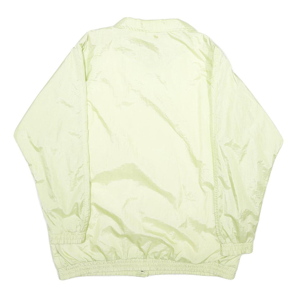 TUDOR COURT Womens Yellow Nylon Button Jacket L Lightweight Casual Outerwear