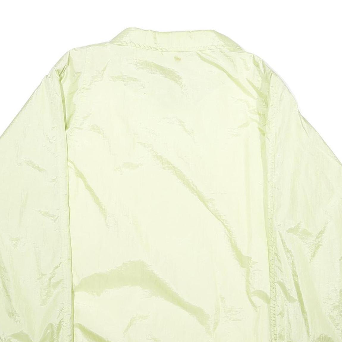 TUDOR COURT Womens Yellow Nylon Button Jacket L Lightweight Casual Outerwear