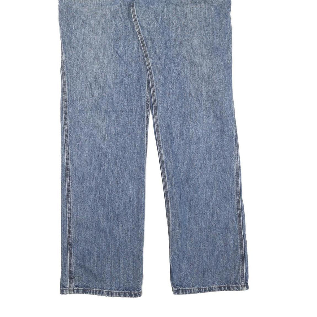 CARHARTT Mens Jeans Blue Regular Straight Denim Medium W32 L34 Workwear Zip