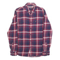 TOMMY HILFIGER Mens Blue & Red Check Shirt M Cotton Long Sleeve Casual Button