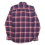 TOMMY HILFIGER Mens Blue & Red Check Shirt M Cotton Long Sleeve Casual Button