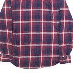TOMMY HILFIGER Mens Blue & Red Check Shirt M Cotton Long Sleeve Casual Button