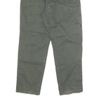 CARHARTT Mens Cotton Blend Green Straight Relaxed Fit Drawstring Trousers W30
