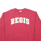 CHAMPION Mens Red Regis Crew Neck XL Cotton Blend Sweatshirt Pullover