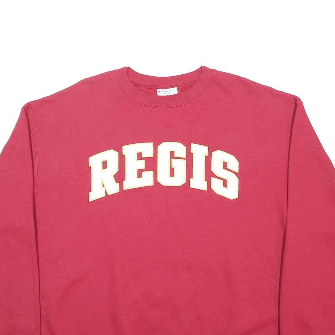 CHAMPION Mens Red Regis Crew Neck XL Cotton Blend Sweatshirt Pullover