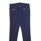 TOMMY HILFIGER Womens Slim Navy Blue Jeans Cotton Blend Zip W30 L30 Skinny