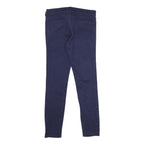 TOMMY HILFIGER Womens Slim Navy Blue Jeans Cotton Blend Zip W30 L30 Skinny