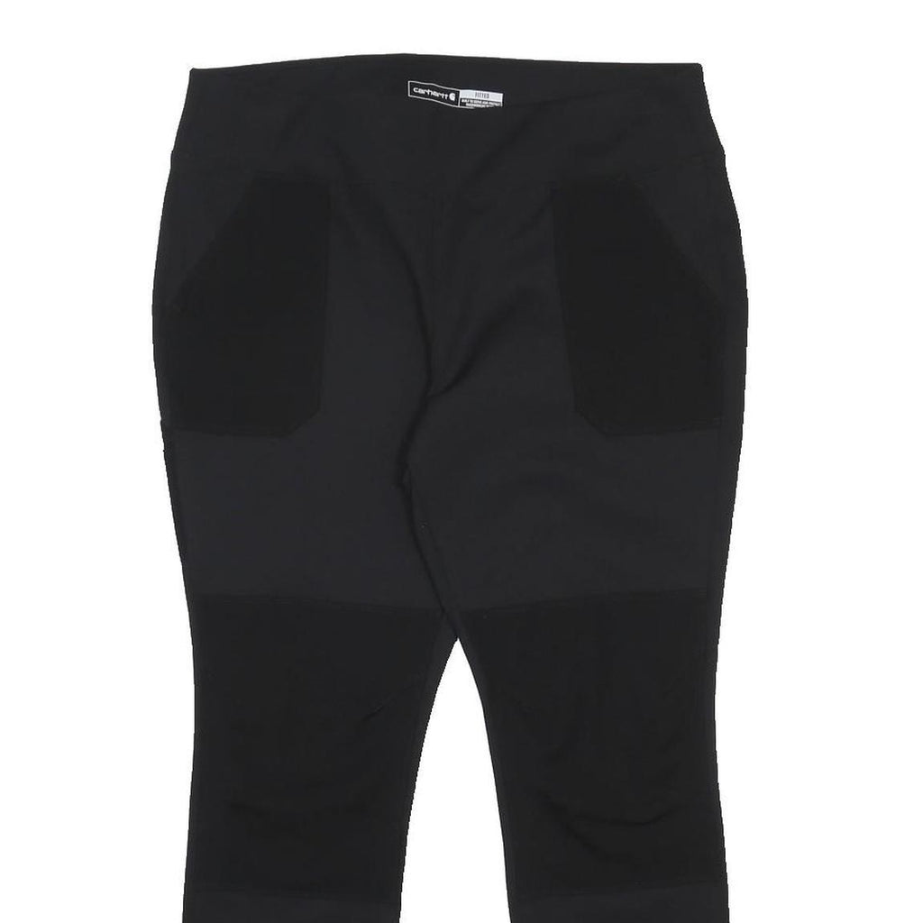 CARHARTT Womens Black Slim Trousers W36 L29 Casual Durable Lightweight Nylon