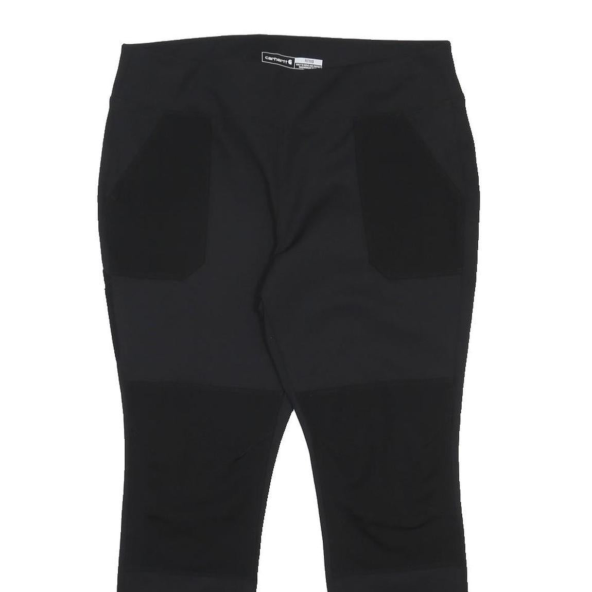 CARHARTT Womens Black Slim Trousers W36 L29 Casual Durable Lightweight Nylon