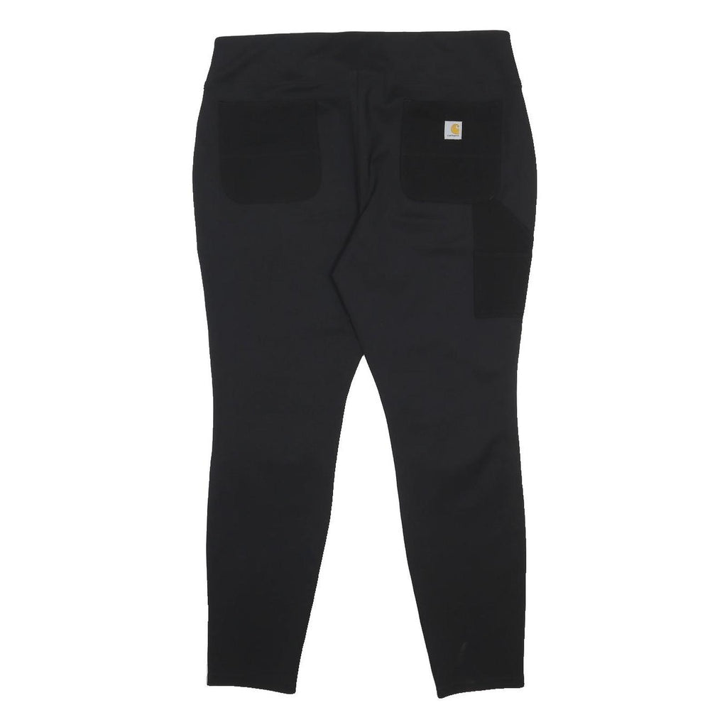 CARHARTT Womens Black Slim Trousers W36 L29 Casual Durable Lightweight Nylon