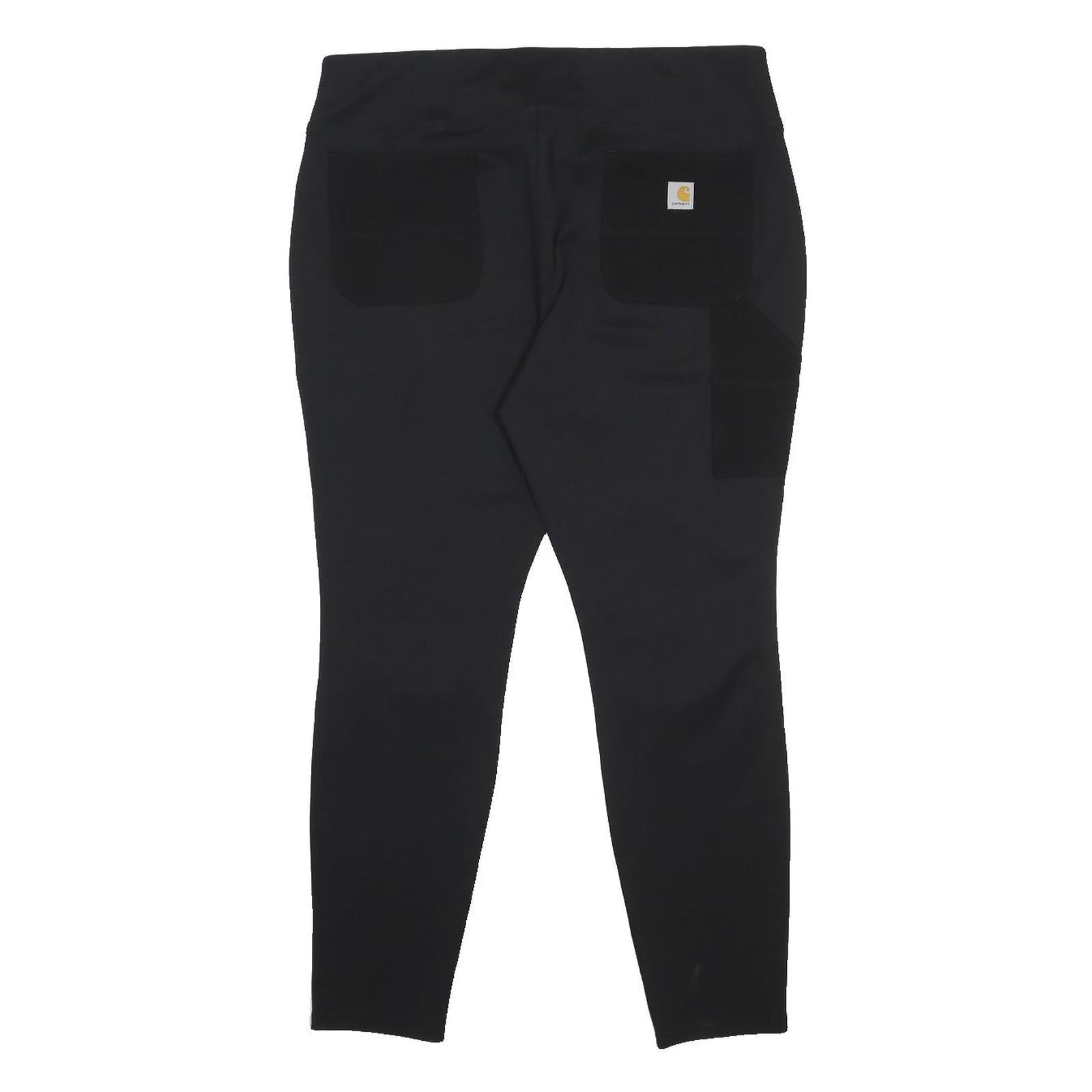 CARHARTT Womens Black Slim Trousers W36 L29 Casual Durable Lightweight Nylon