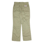 BARBADOS JEANS FASHION Mens Cotton Blend Beige Regular Fit Straight Leg Trousers