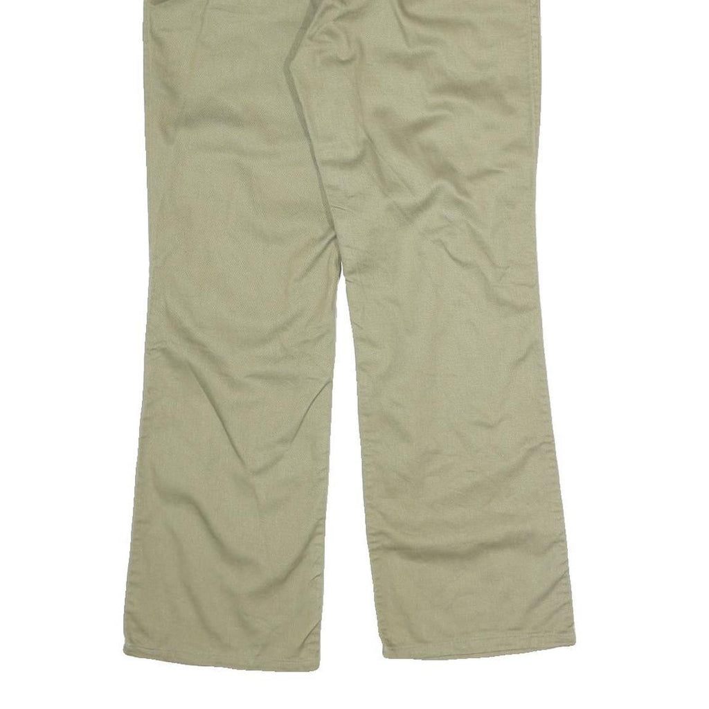 BARBADOS JEANS FASHION Mens Cotton Blend Beige Regular Fit Straight Leg Trousers