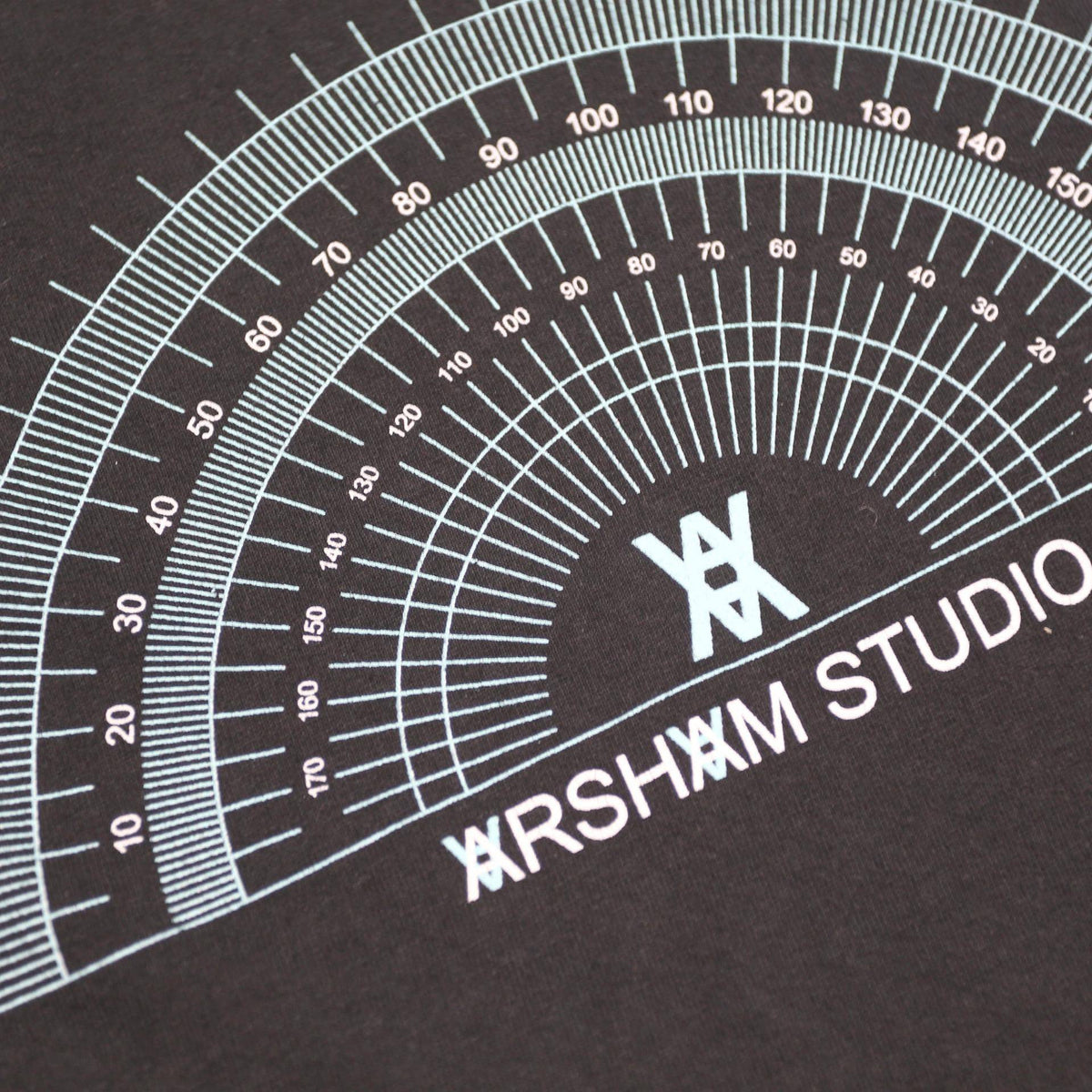 ARSHAM STUDIO "The House" Mens Black Graphic T-Shirt S Long Sleeve Crew Neck