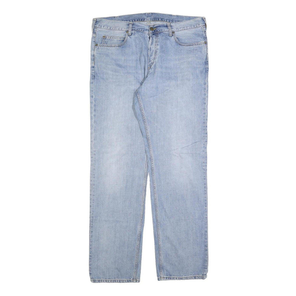 CARHARTT Mens Jeans Light Blue Regular Straight Denim W36 L34 Classic Cotton