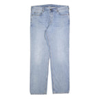 CARHARTT Mens Jeans Light Blue Regular Straight Denim W36 L34 Classic Cotton