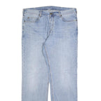 CARHARTT Mens Jeans Light Blue Regular Straight Denim W36 L34 Classic Cotton