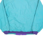 CABIN CREEK Mens Turquoise & Purple Zip Jacket L Polyester Blend Casual
