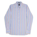 GAP Mens Blue Green & Orange Stripe Shirt S Cotton Blend Casual Smart