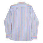 GAP Mens Blue Green & Orange Stripe Shirt S Cotton Blend Casual Smart