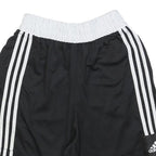 ADIDAS Mens Black Casual Sports Shorts M W26 Three Stripe Logo
