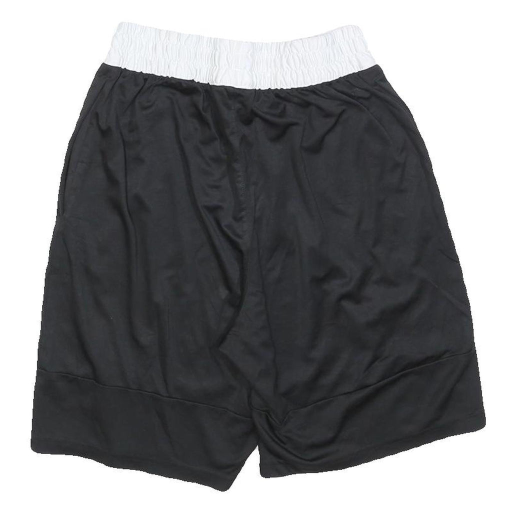 ADIDAS Mens Black Casual Sports Shorts M W26 Three Stripe Logo