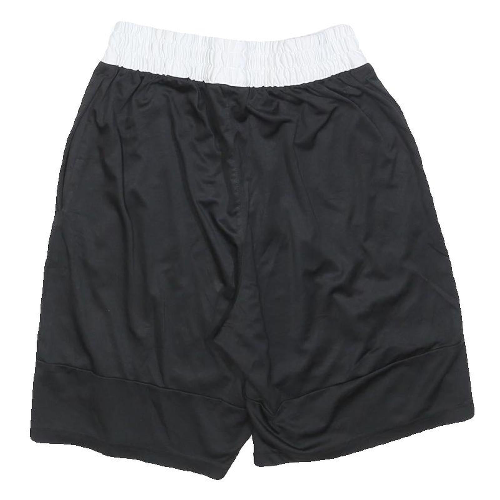 ADIDAS Mens Black Casual Sports Shorts M W26 Three Stripe Logo